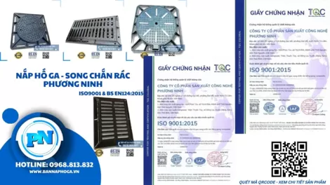 Nắp hố ga Phương Ninh khẳng định thương hiệu chất lượng sản phẩm