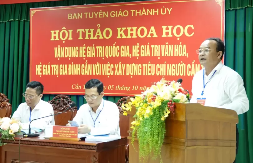 Vận dụng hệ giá trị quốc gia, hệ giá trị văn hóa, hệ giá trị gia đình gắn với việc xây dựng tiêu chí người Cần Thơ