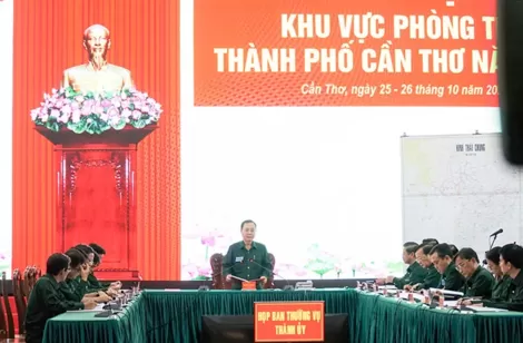 Ban Chỉ đạo Diễn tập khu vực phòng thủ TP Cần Thơ tổ chức diễn tập thử lần 1