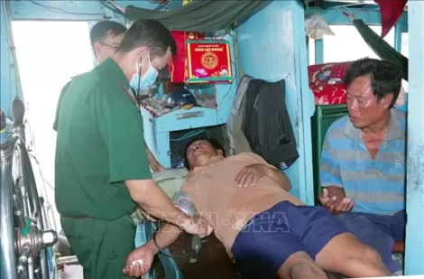 Bộ đội Biên phòng làm tốt công tác cứu hộ, cứu nạn, giữ vững an ninh vùng biển