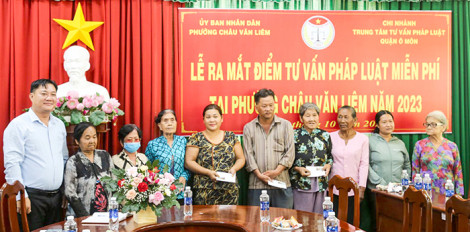 Ra mắt điểm tư vấn pháp luật miễn phí