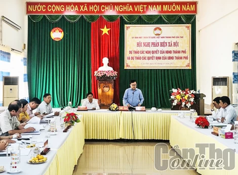 Mặt trận góp ý, phản biện dự thảo nghị quyết của HĐND và quyết định của UBND thành phố