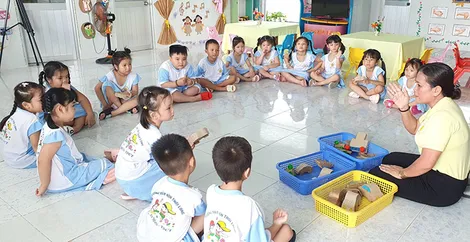 Cô Phan Thanh Nhớ yêu nghề, mến trẻ