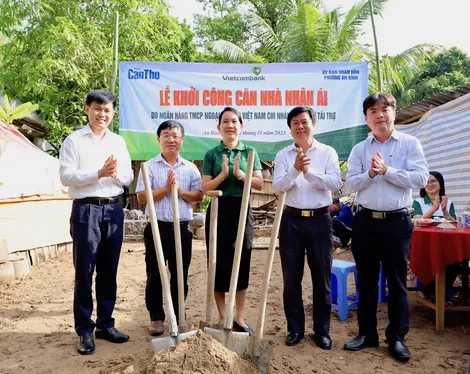 Báo Cần Thơ khởi công xây dựng căn Nhà nhân ái cho hộ có hoàn cảnh khó khăn
