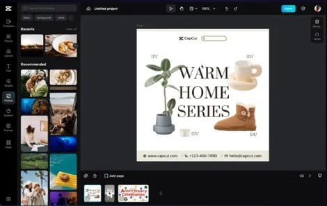 Khám phá tính năng bổ sung độ hạt và kết cấu nhiễu của CapCut Creative Suite cho các hiệu ứng ảnh thẩm mỹ