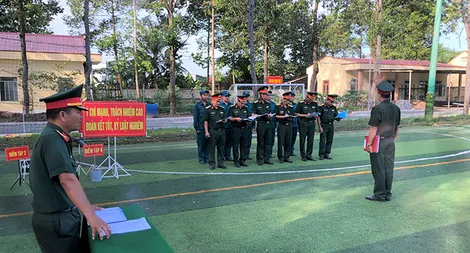 Thực hiện tốt công tác quân sự, quốc phòng địa phương