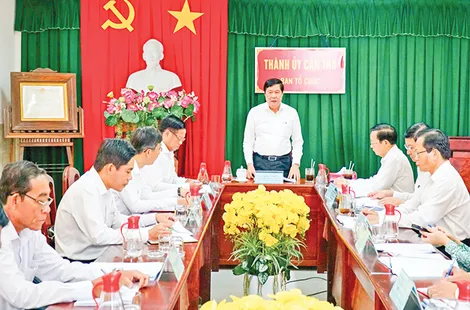 Chuẩn bị nguồn nhân sự cấp ủy, lãnh đạo, quản lý nhiệm kỳ mới có tâm, có tầm, trách nhiệm cao