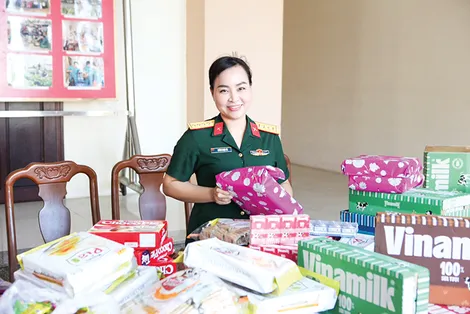 Nữ quân nhân sáng tạo, tận tụy trong công tác