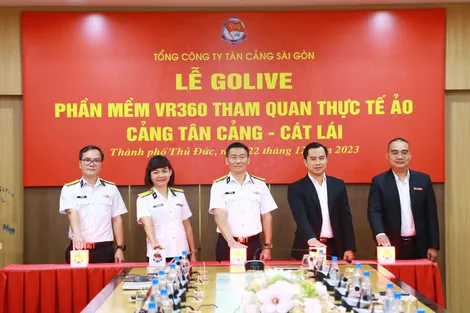 Tân Cảng Sài Gòn Golive phần mềm tham quan thực tế ảo VR360 cảng Tân Cảng Cát Lái
