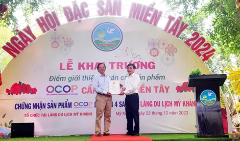 Làng du lịch Mỹ Khánh đạt chứng nhận sản phẩm OCOP du lịch 4 sao đầu tiên ở ĐBSCL
