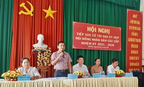 Đại biểu HĐND TP Cần Thơ tiếp xúc cử tri huyện Thới Lai