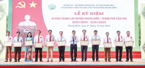 Xây dựng huyện Phong Điền thành đô thị sinh thái sáng, xanh, sạch, đẹp