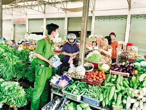Cảnh sát khu vực bám sát cơ sở, giữ gìn an ninh trật tự