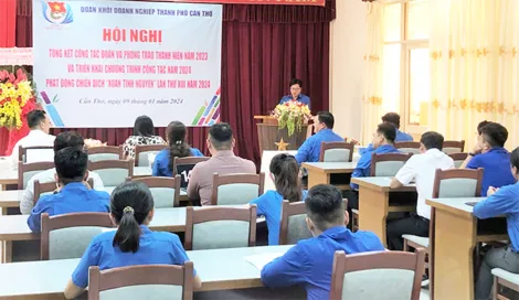 Đoàn Khối Doanh nghiệp TP Cần Thơ tổng kết công tác Đoàn năm 2023