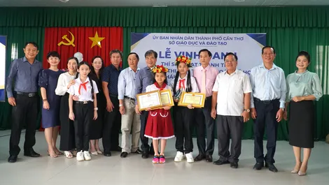 TP Cần Thơ vinh danh học sinh đạt giải cuộc thi Bàn tính và toán số học liên Thái Bình Dương