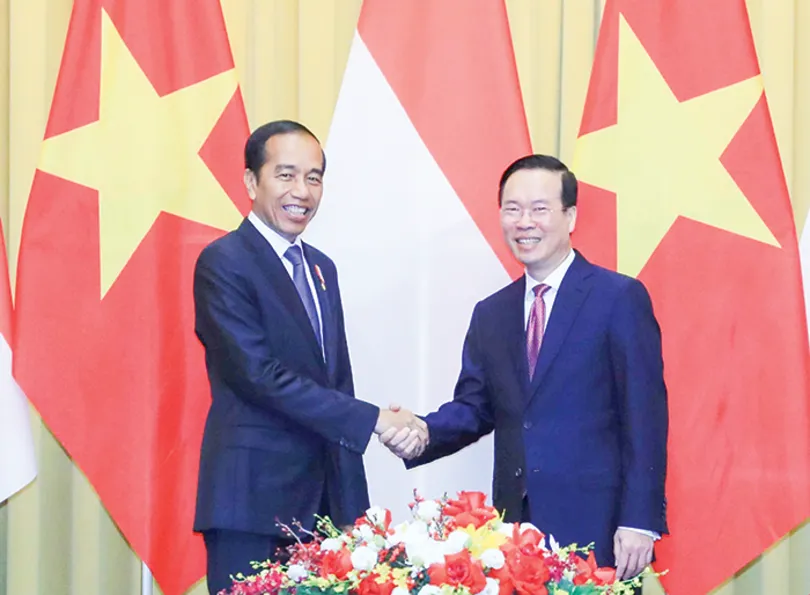 Chủ tịch nước Võ Văn Thưởng hội đàm với Tổng Thống Indonesia Joko Widodo
