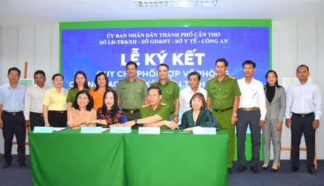 Ký kết quy chế phối hợp về phòng, chống bạo lực xâm hại tình dục trẻ em và trao giải hội thi vẽ tranh