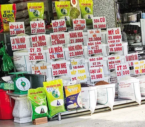 Giá bán lẻ nhiều loại gạo tăng, chuối xiêm và chuối cau tăng giá, dưa hấu giảm giá