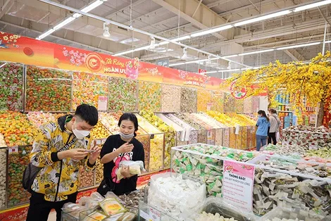 Siêu thị tăng thời gian phục vụ Tết