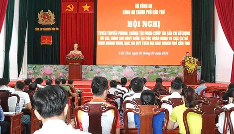 Tuyên truyền phòng, chống tội phạm cướp tài sản tại ngân hàng, tiệm vàng