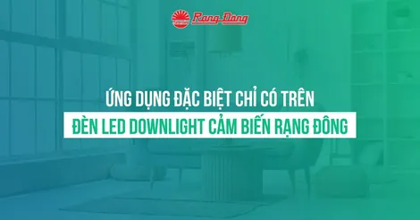 Ứng dụng đặc biệt chỉ có trên đèn LED Downlight cảm biến Rạng Đông