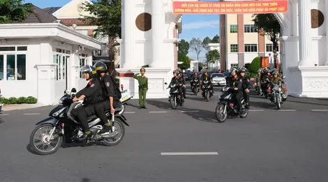 Xung kích đảm bảo an ninh trật tự