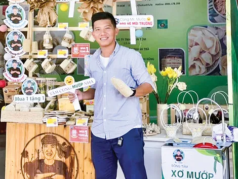 Đưa sản phẩm xơ mướp xuất ngoại