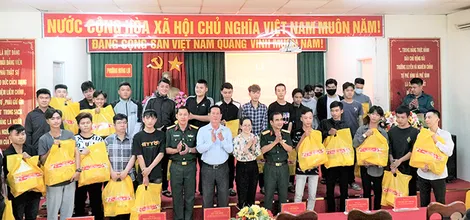 Thực hiện tốt công tác chăm lo công dân nhận lệnh gọi nhập ngũ năm 2024