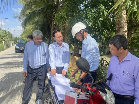 Tổ chức đóng điện 2 tuyến đường dây thuộc dự án cấp điện nông thôn tại huyện Thới Lai