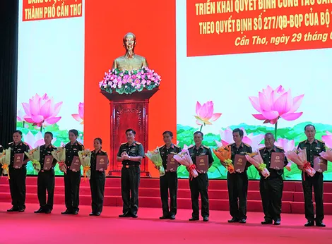 Đảng ủy Quân sự TP Cần Thơ triển khai các quyết định công tác cán bộ, tổ chức