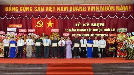 Thới Lai tập trung phát triển kinh tế nông nghiệp chất lượng cao, nâng chất tiêu chí nông thôn mới