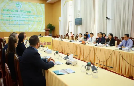 Nhà đầu tư Ðức tìm hiểu cơ hội hợp tác đầu tư tại Cần Thơ
