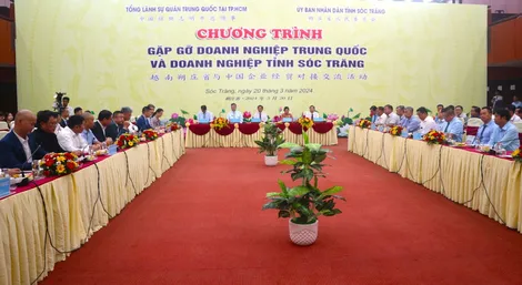Gặp gỡ doanh nghiệp Trung Quốc và doanh nghiệp tỉnh Sóc Trăng