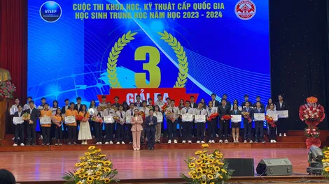 TP Cần Thơ đạt giải Ba Cuộc thi Khoa học, kỹ thuật cấp quốc gia học sinh trung học năm học 2023-2024