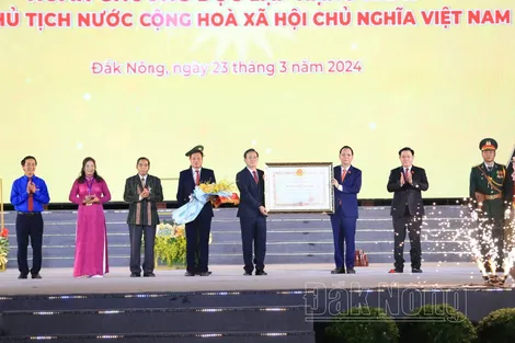 Đắk Nông kỷ niệm 20 năm Ngày tái lập tỉnh và đón nhận Huân chương Độc lập hạng Nhất