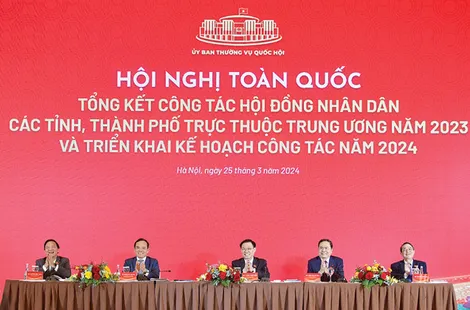 Hội nghị toàn quốc tổng kết công tác HĐND các tỉnh, thành phố trực thuộc Trung ương năm 2023 và triển khai kế hoạch công tác năm 2024
