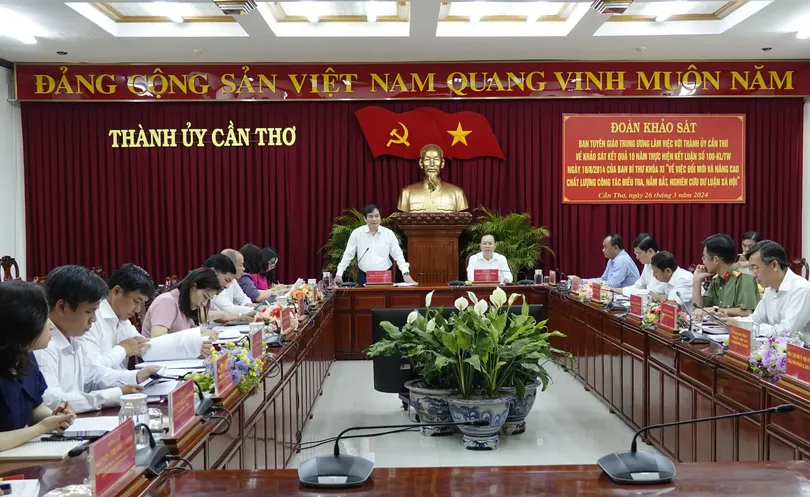 Khảo sát kết quả thực hiện công tác điều tra, nắm bắt, nghiên cứu dư luận xã hội