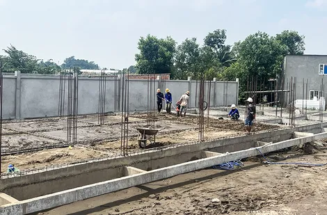 Gỡ khó trong giải phóng mặt bằng công trình Trường Tiểu học Long Hòa