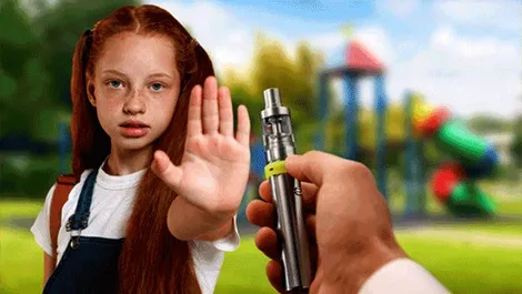 Trẻ nhỏ dễ bị tổn thương vì hút thuốc lá điện tử thụ động