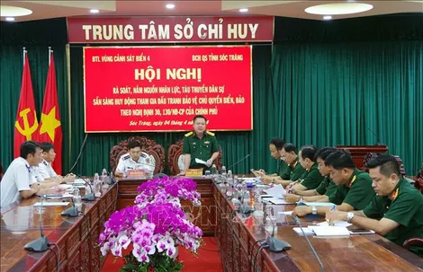 Bộ Tư lệnh Vùng Cảnh sát biển 4 khảo sát tại tỉnh Sóc Trăng
