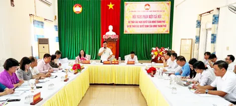 Góp ý, phản biện dự thảo nghị quyết của HĐND, quyết định của UBND thành phố