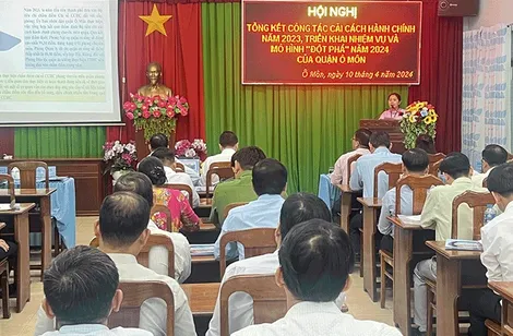 Năm 2024, Ô Môn phấn đấu thuộc nhóm quận, huyện dẫn đầu về chỉ số năng lực cạnh tranh cấp quận, huyện
