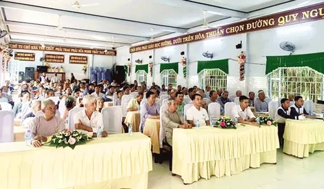 Tuyên truyền, phổ biến giáo dục pháp luật cho đồng bào Phật giáo Hòa Hảo