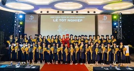 Lễ tốt nghiệp DIVA Academy 2024: Chào đón tân khoa ngành Chăm sóc da và Phun xăm thẩm mỹ