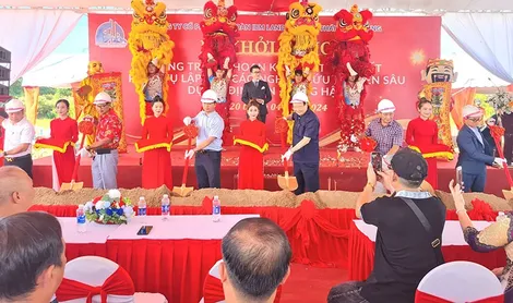 Khởi công Công trình khoan khảo sát địa chất phục vụ Dự án nạo vét kết hợp thu hồi sản phẩm luồng hàng hải Định An - Cần Thơ