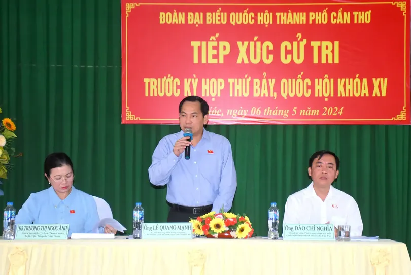Đoàn Đại biểu Quốc hội TP Cần Thơ tiếp xúc cử tri trước kỳ họp thứ 7, Quốc hội khóa XV