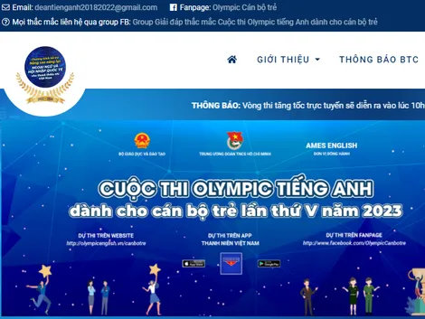 Triển khai cuộc thi Olympic tiếng Anh dành cho cán bộ trẻ