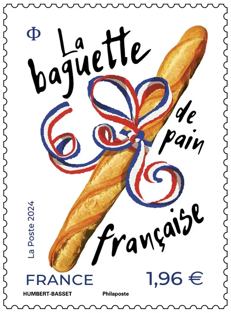 Độc, lạ mẫu tem có mùi bánh mì baguette