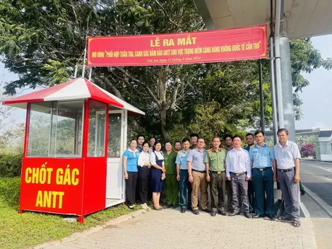 Phối hợp đảm bảo an ninh trật tự khu vực trọng điểm Cảng Hàng không Quốc tế Cần Thơ