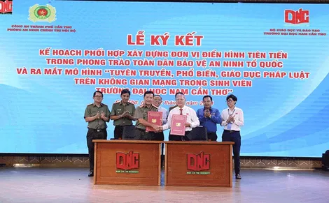 Xây dựng Trường Ðại học Nam Cần Thơ là đơn vị điển hình tiên tiến trong phong trào TDBVANTQ